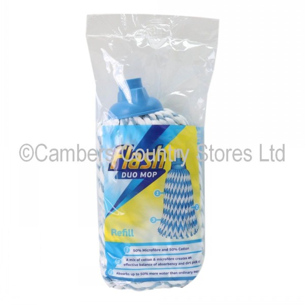 Flash Microfibre Duo Mop Head Refill Cambers Country Store